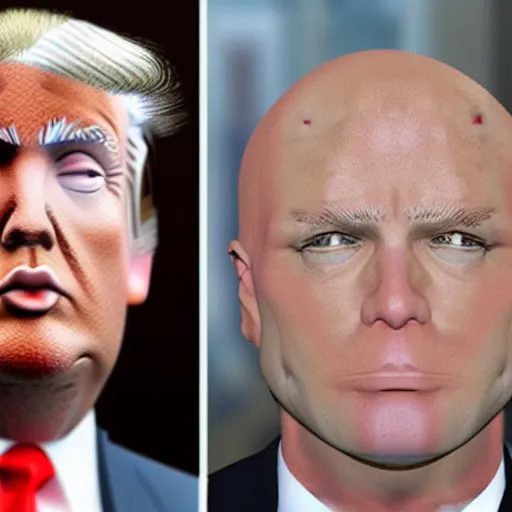 Image similar to bald donald trump