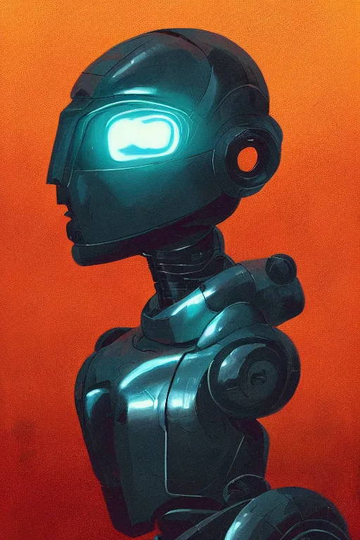 Prompt: a close-up portrait of a damaged robot, dramatic backlighting, autochrome, high contrast, highly detailed, sharp focus, digital painting, concept art, illustration, rock, chiaroscuro, trending on artstation, art mike mignola, compostion by michelangelo