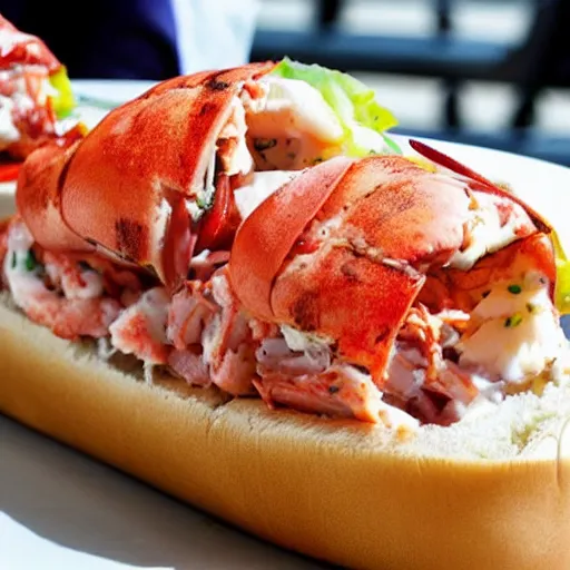 Prompt: lobster roll foodporn hd