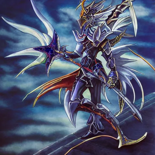 Image similar to final fantasy dragoon,artwork