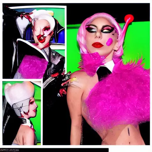 Image similar to Lady Gaga as Herley Quinn