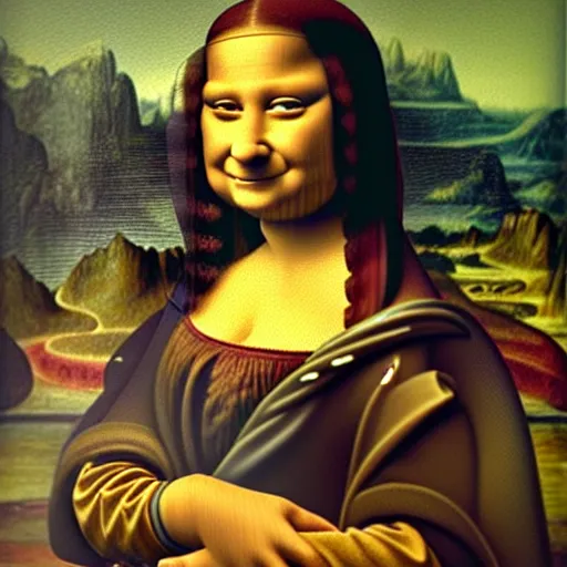 Image similar to Miss Piggy as the Mona Lisa painting by Leonardo da Vinci, ultra detailed, 8k ultrarealistic