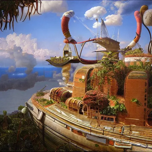 Image similar to paint surrealist 🚢, ferdinand knab, high definition and detailed 4 k