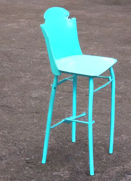 Prompt: chair, dextrinized paint, depth