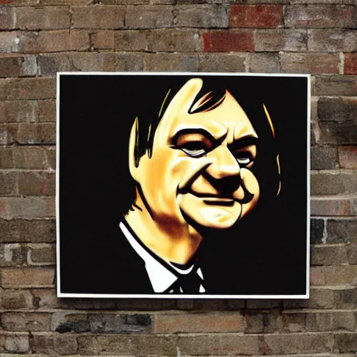 Image similar to mark e smith in the style of an easter island head