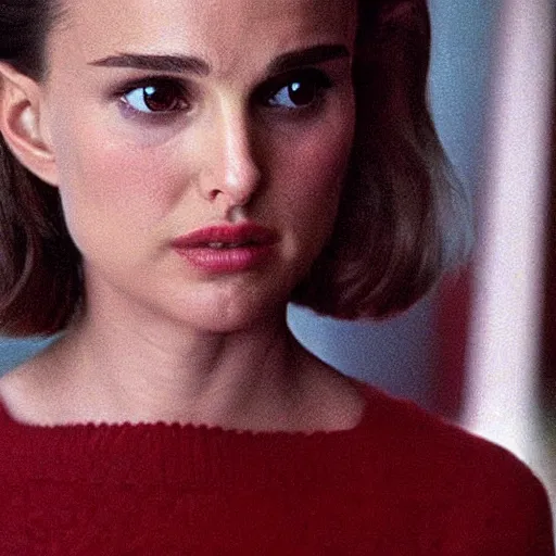 Prompt: a still of Natalie Portman in Twin Peaks (1990)