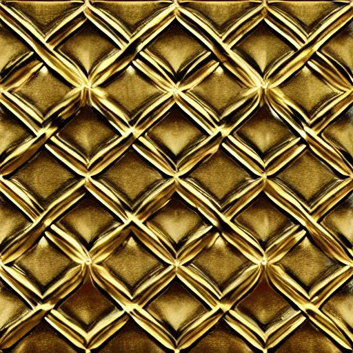 Image similar to 3d render of an abstract medieval pattern gold tile, symetrical