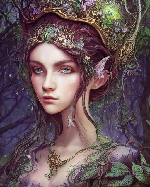 Prompt: A maid in a magical forest, beautiful face, very detailed face, fantasy art, in the style of JOHN STEPHENS, illustration, epic, fantasy, intricate, hyper detailed, artstation, concept art, smooth, sharp focus