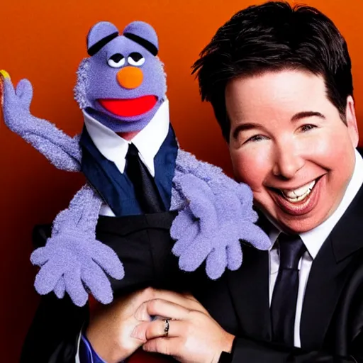 Image similar to michael mcintyre as a muppet