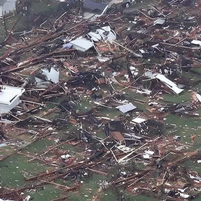 Image similar to on cnn f5 tornado destroying a town trending on twitter real