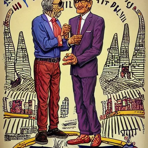 Image similar to The Artwork of R. Crumb and his Cheap Suit Maury Povich tells you to have more relations, pencil and colored marker artwork, trailer-trash lifestyle