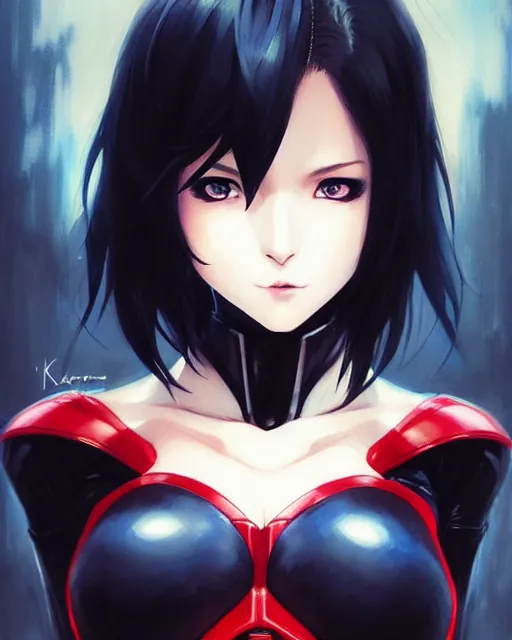 Prompt: portrait Anime batman cosplay girl cute-fine-face, pretty face, realistic shaded Perfect face, fine details. Anime. realistic shaded lighting by katsuhiro otomo ghost-in-the-shell, magali villeneuve, artgerm, rutkowski Jeremy Lipkin and Giuseppe Dangelico Pino and Michael Garmash and Rob Rey