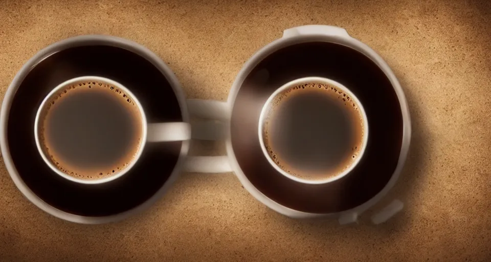 Prompt: a cup of coffee but inside of the cup is a portal to another dimension, cinematic, 4k, atmospheric lighting, award winning composition