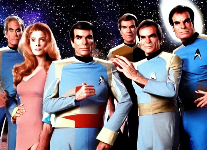 Image similar to a still from a 1 9 8 0 s sci - fi tv show, star trek the next generation, babylon 5, quantum leap,