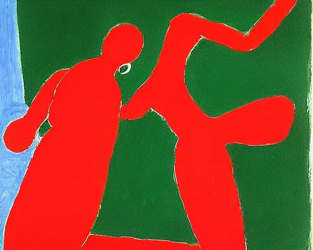 Image similar to Red, green, and black painting by Matisse