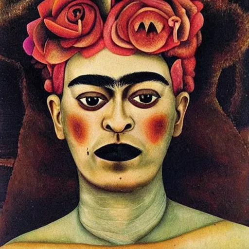 Image similar to !!!pareidolia!!! by Frida Kahlo