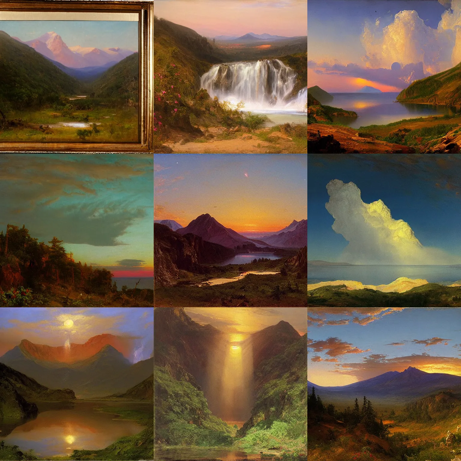 Prompt: artwork by frederic edwin church