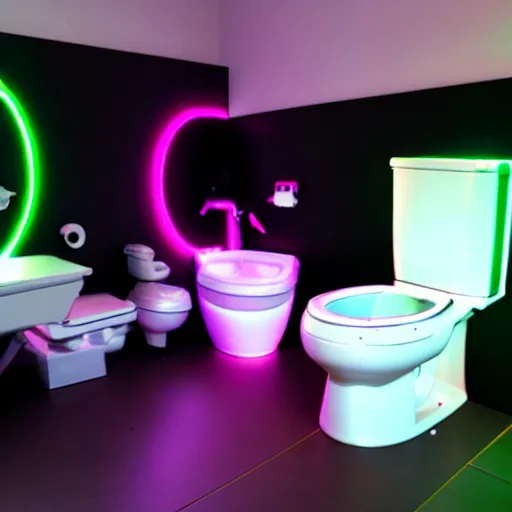 Gamer toilet with fancy LED, fans and glass : r/weirddalle