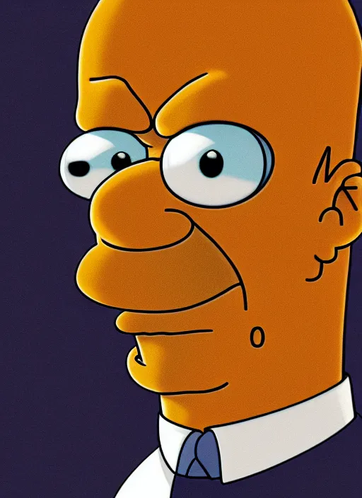Prompt: portrait of Homer Simpson, sharp focus, illustration, stunning lighting, realistic character concept, light atmosphere, golden ratio, cinematic lighting, high resolution, insanely detailed and intricate, (Hayao Miyazaki), 8k