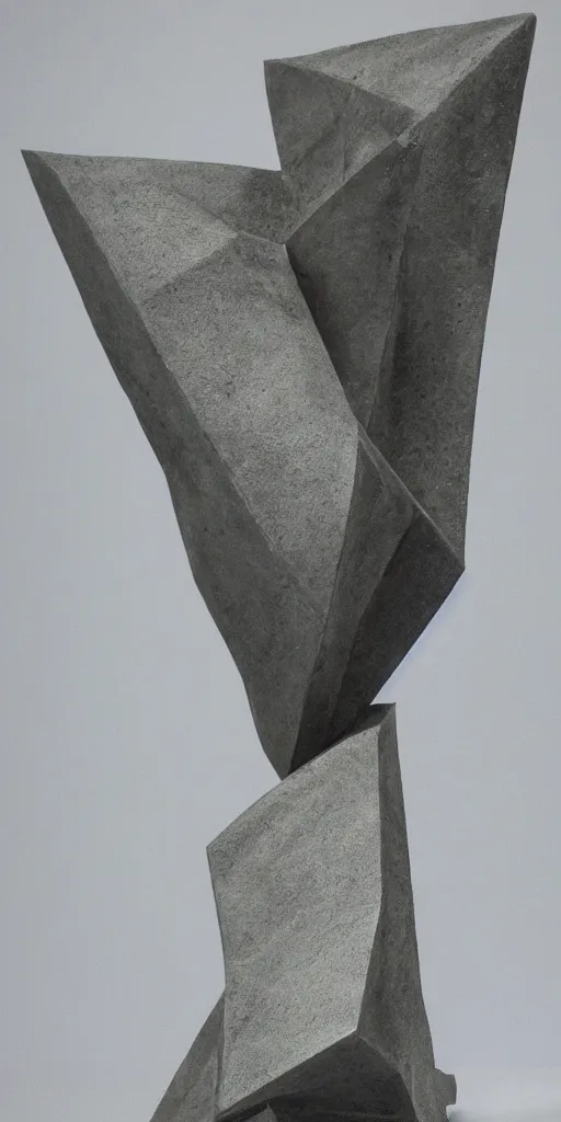 Prompt: a highly detailed brutalist angular sculpture of a sharp angular beautiful human body!!, aggressive, angles, sharp lines, faceted