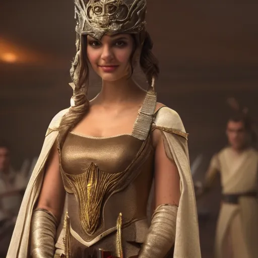 Image similar to victoria justice as princess padme in star wars episode 3, 8 k resolution, cinematic lighting, anatomically correct