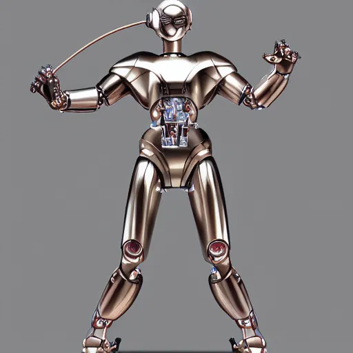 Image similar to robot man wires, hajime sorayama, trending on artstation,