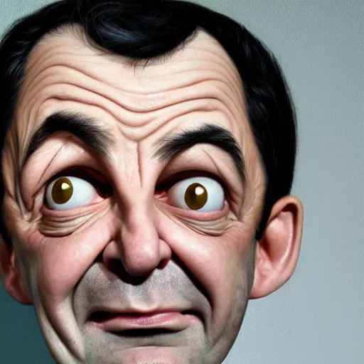 Prompt: mrbean head caricature, artgem, digital painting, fullshot, color painting, hyperrealistic, concept art, oil painting, masterpiece, concept art, trending on deviantart, realistic and detailed face, highly detailed, high quality, 8 k, soft lighting, fancy colors, fantasy, cinematic, high coherence