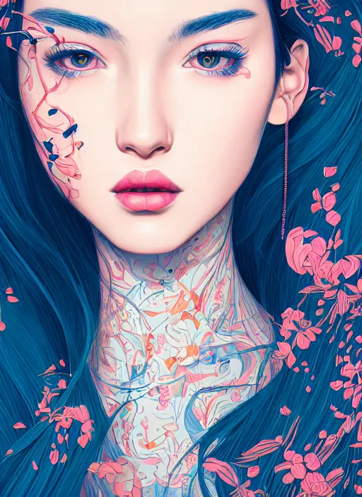 Image similar to girl venizian, extremely detailed, sharp focus, portrait, smooth, digital illustration, by james jean, by eliza ivanovo, by rossdraws, frank franzzeta, sakimichan