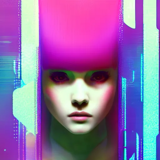 Image similar to portrait beautiful sci - fi girl, blade runner 2 0 4 9, futuristic metropolis, digital art, pop art by hsiao - ron cheng