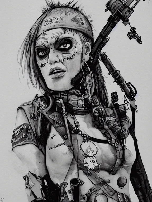 Image similar to Tank girl by Ashely Wood