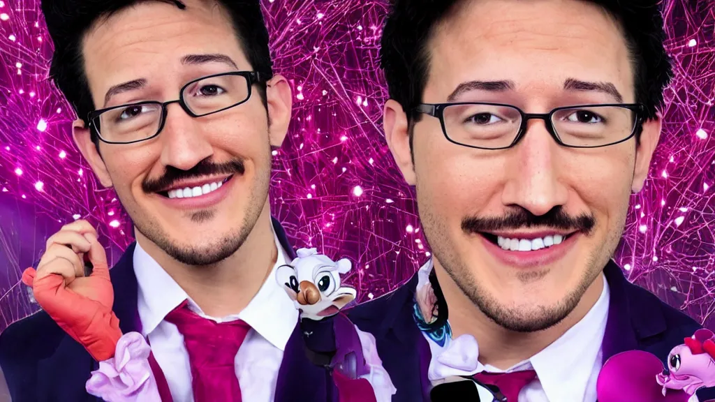 Prompt: markiplier in the style of a modern disney movie