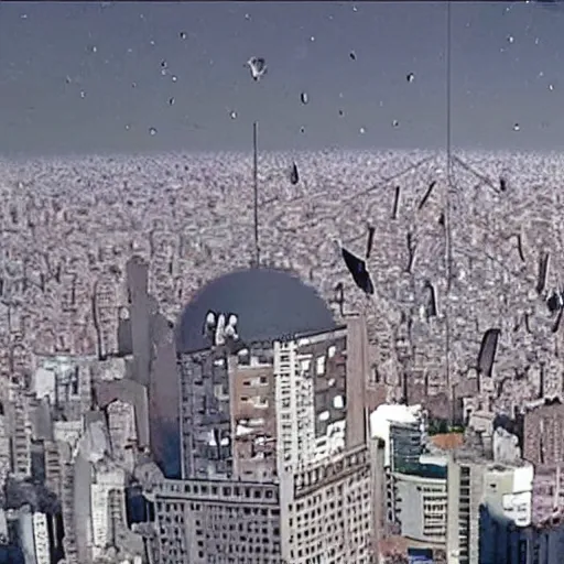 Prompt: hyper realistic meteorite hitting Buenos Aires, cctv footage