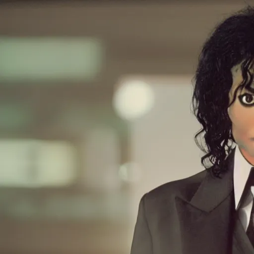 Prompt: a cinematic film still of Michael Jackson starring in an Anime, portrait, 40mm lens, shallow depth of field, close up, split lighting, cinematic