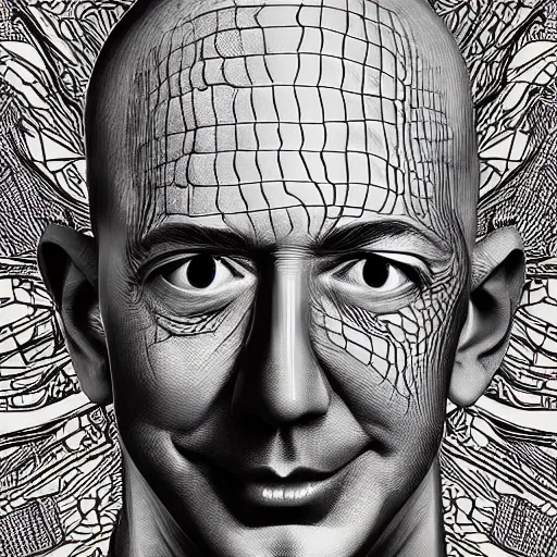 Prompt: jeff bezos scariest horror nightmare by junji ito, digital art, deepdream cosmic, 3 d high definition, trending on artstation, photorealistic, high resolution, 8 k, octane, hyper detailed, trending on deviantart insane details, intricate, elite, ornate, elegant trend, highly detailed and intricate, sharp focus, photography, unreal engine