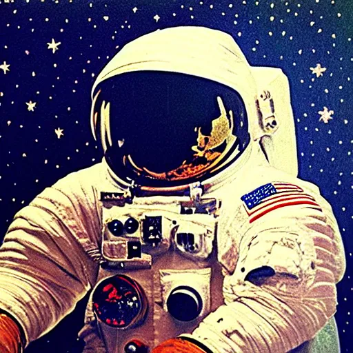 Prompt: astronaut in museum 1 9 9 0, painting, rennaisance, cinematic lighting