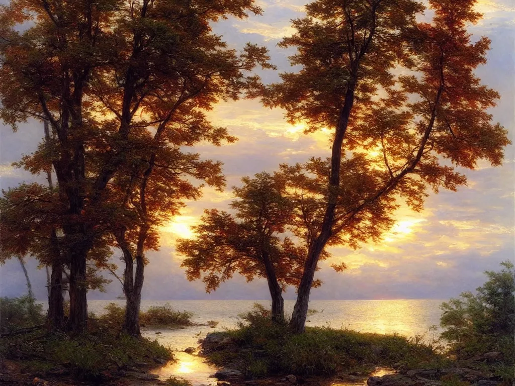 Prompt: 🌅 by william trost richards