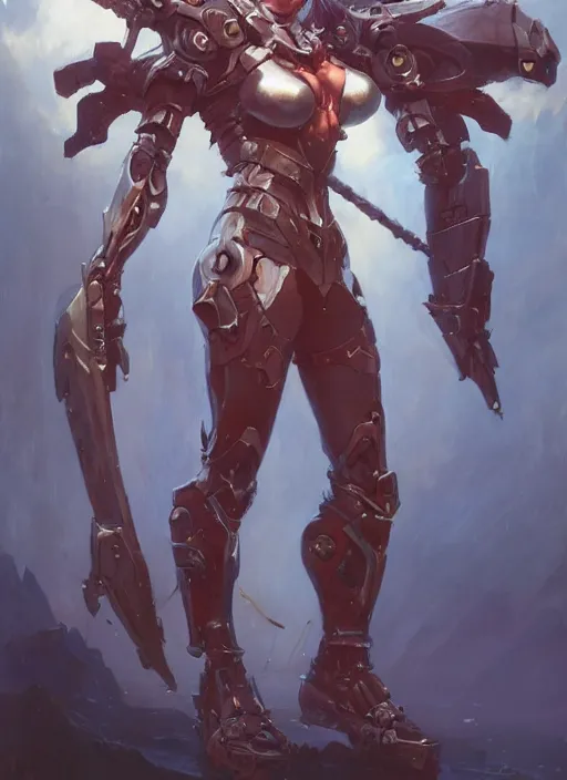 Image similar to character design game art digital 3 d girl viking evangelion cyborg armor by gaston bussiere, anna nikonova aka newmilky, greg rutkowski, yoji shinkawa, yoshitaka amano, tsutomu nihei, muira, moebius, donato giancola, riccardo federici, trending on artstation, featured on pixiv