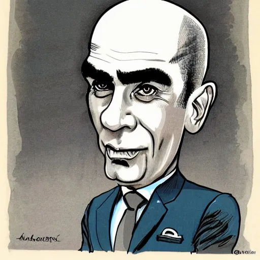 Image similar to A caricature of Alain Berset