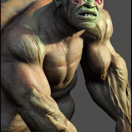 Prompt: an orc, full body, high detail, hd render 8 k 3 d, photorealistic, dramatic lighting
