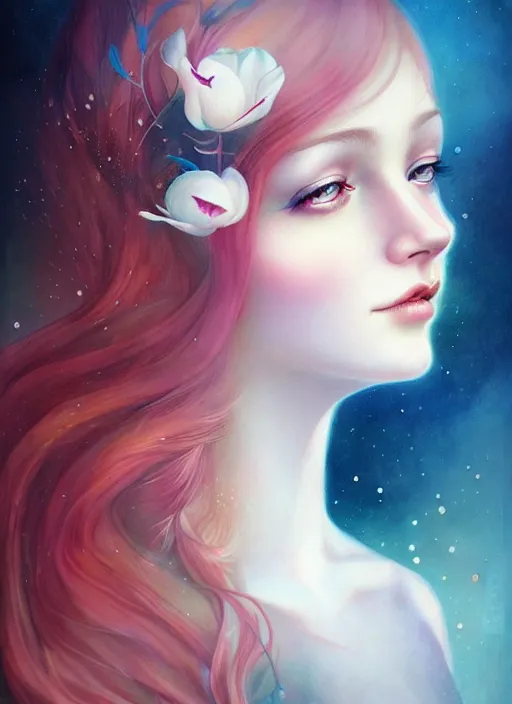 Image similar to a portrait of a pretty young lady by anna dittmann