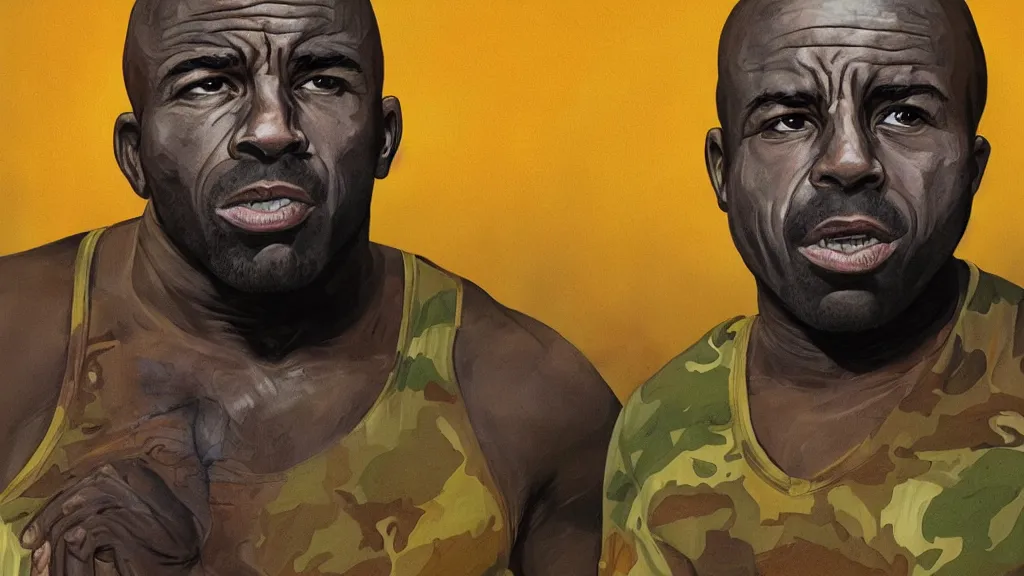 Prompt: African Joe rogan portrait