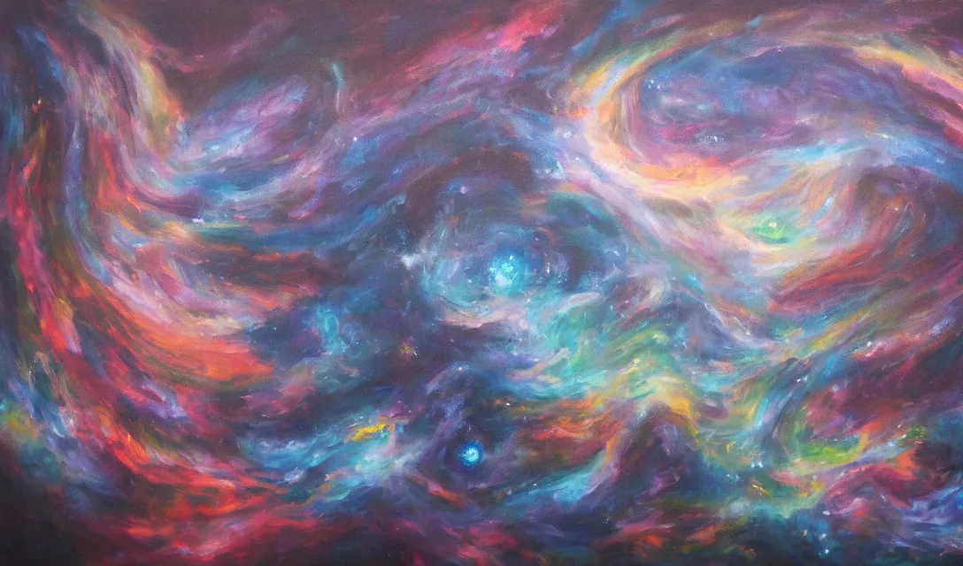 Image similar to astral dimension, oil painting