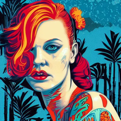 Prompt: Tristan Eaton, Lofi ginger