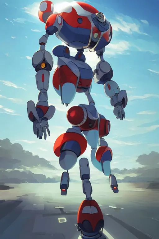 Image similar to metabots medabots medarotto medarot robot minimalist comics, behance hd by jesper ejsing, by rhads, makoto shinkai and lois van baarle, ilya kuvshinov, rossdraws global illumination ray tracing hdr radiating a glowing aura