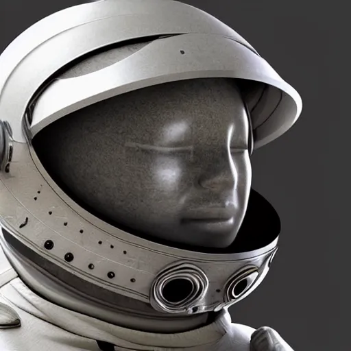 Prompt: highly detailed futuristic alien space helmet product photo