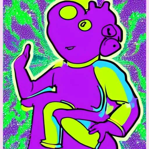 Image similar to teletubbie acidwave