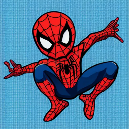 Image similar to Spider-Man as an Animal Crossing Character