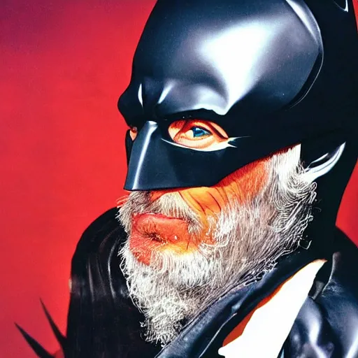 Prompt: Batman as Willy Nelson