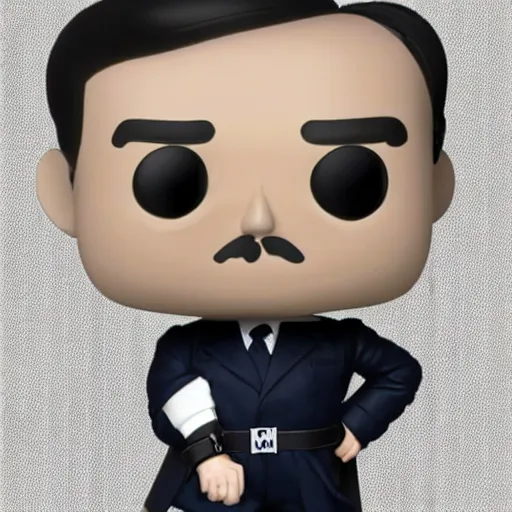 Image similar to adolf hitler funko pop, white background