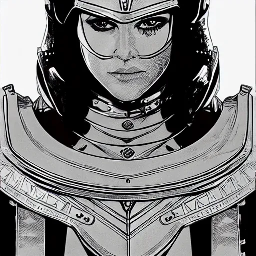 Image similar to a tomboy female knight wearing medieval armor. knight tomboy. art by martin ansin, martin ansin artwork. portrait.